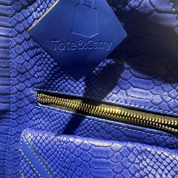 TACTICAL LEATHER VEST IN ROYAL BLUE - Picture 3 of 12